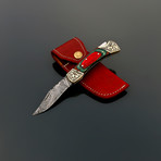 Damascus Pocket Knife // VK258
