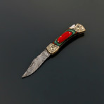 Damascus Pocket Knife // VK258