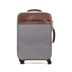 Roller Suitcase // Gray + Brown