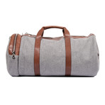 Duffel Bag // Gray + Brown