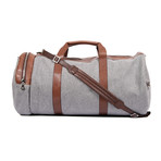 Duffel Bag // Gray + Brown