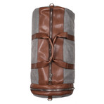 Duffel Bag // Gray + Brown