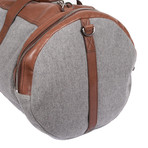 Duffel Bag // Gray + Brown