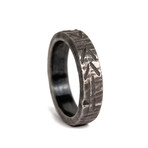 Tribal Design Etched Ring (Size: 8)