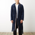 WESC // Emerson Shawl Hooded Robe // Navy Blazer (S)