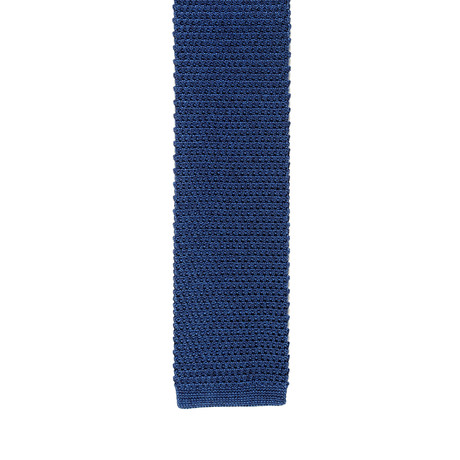 i Gemelli // Skinny Knit Tie // Navy