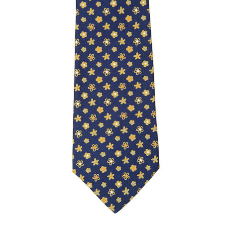 E. Marinelli // Floral Patterned Tie // Blue