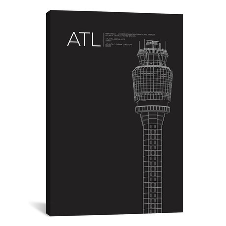 Atlanta (Hartsfield-Jackson) Tower (18"W x 26"H x 0.75"D)