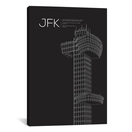 New York (JFK) Tower (18"W x 26"H x 0.75"D)