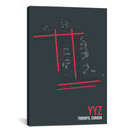 YYZ Diagram, Toronto (18"W x 26"H x 0.75"D)