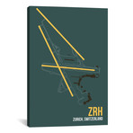 ZRH Diagram, Zurich (18"W x 26"H x 0.75"D)
