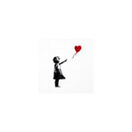 Girl with Balloon (Small (39.37"W x 39.37"H))