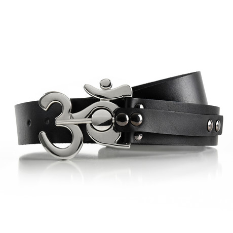 Polished Ohm Belt // Black (Size 32)