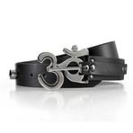 Polished Ohm Belt // Black (Size 32)