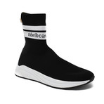 Roberto Cavalli // Leather + Mesh Sneaker // Black + White (Euro: 37)