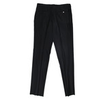 Isaia // Aquaspider Regular Fit Wool Dress Pants // Black (32)