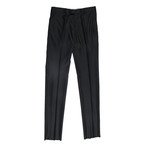 Isaia // Aquaspider Regular Fit Wool Dress Pants // Black (28)