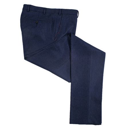 Isaia // Casual Wool Dress Pants // Blue (32)