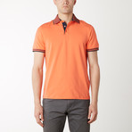 Morro Slim Fit Contrast Polo // Orange (XS)