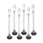 Marina Peltro Shell Seafood Forks // Set Of 6