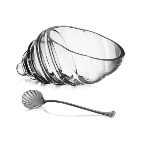 Marina Peltro Shell Ice Bucket + Spoon