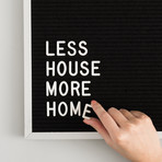 The Writer // Black Felt + Silver Aluminum Frame