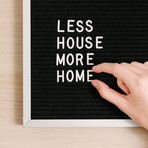 The Poet // Black Felt + Silver Aluminum Frame