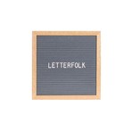 The Poet // Grey Felt + Oak Frame