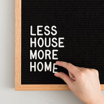 The Writer // Black Felt + Oak Frame