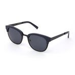 Men's Luka Round Polarized Sunglasses // Black