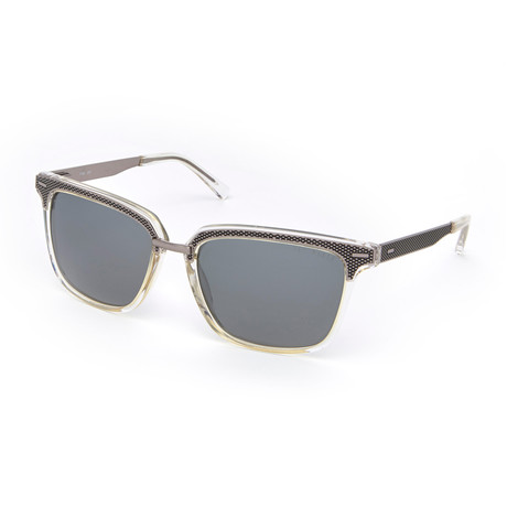 Esteban Square Polarized Sunglasses // Crystal
