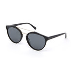 Jeremy Round Polarized Sunglasses // Black