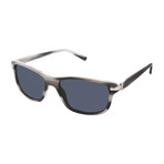 Men's Uriel Rectangle Polarized Sunglasses // Gray Horn