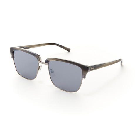 Trevor TBM019 Square Polarized Sunglasses // Gunmetal