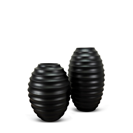 Stratus Vase // 24" (Black)