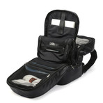Luxury Travel Bag // Tumbled Leather // Black