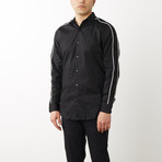 Teddy Slim-Fit Dress Shirt // Black (M)