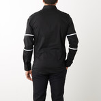 Douglass Slim-Fit Dress Shirt // Black (L)