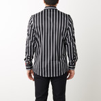 Terrell Slim-Fit Dress Shirt // Black (L)