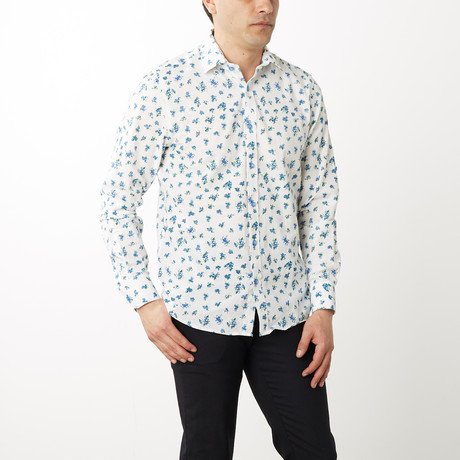 Roman Slim-Fit Dress Shirt // Turquoise (S)