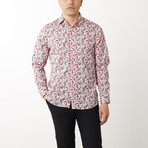 Theo Slim-Fit Dress Shirt // Pink (XL)