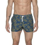 2" Barcelona Dry Cloth Swim Shorts // Cannabis Blue (L)
