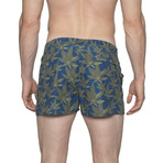 2" Barcelona Dry Cloth Swim Shorts // Cannabis Blue (XL)