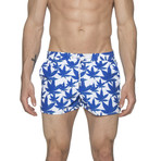 2" Barcelona Dry Cloth Swim Shorts // Cannabis Royal (L)