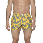 2" Barcelona Dry Cloth Swim Shorts // Cannabis Yellow (M)