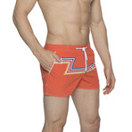 2" Barcelona Dry Cloth Swim Shorts // Orange Zed (L)