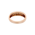 Vintage Van Cleef & Arpels 18k Rose Gold Pave Diamond Ring // Ring Size: 5.75