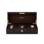 Rapport Crocodile Brown Leather 5 Watch Collector Box