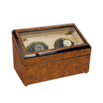 Optima Walnut Burr Duo Watch Winder