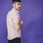 Giuseppe Short-Sleeve Button Down // Pink (S)